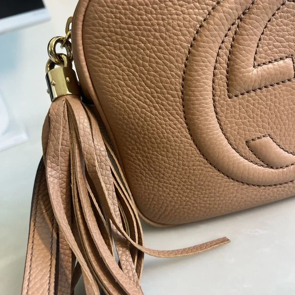 *SOLD* Gucci Soho Disco Bag Camelia - Picture 4 of 16